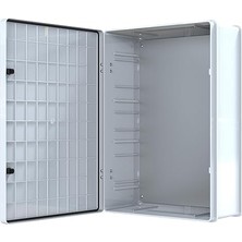 Abs Pano 50 x 70 x 22.5 cm Taban Saclı IP65 Plastik Pano Montaj Plakalı Elektrik Kutusu Pano Darbeye Dayanıklı Dış Ortam Muhafaza Kutusu Abs Pano Poli 025