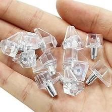 Adet) Kristal Raf Pimi Şeffaf Cam Ahşap Metal Raf Tutucu Çivisi Mobilya Dolap Pimi