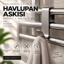 Paslanmaz Çelik Askı, Dekoratif Havlupan Üzeri Askılık