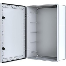 Abs Pano 40 x 60 x 24.2 cm Taban Saclı IP65 Plastik Pano Montaj Plakalı Elektrik Kutusu Pano Darbeye Dayanıklı Dış Ortam Muhafaza Kutusu Abs Pano Poli 046