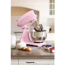 Smeg 50's Style Retro 4.8lt Pink Full Body Stand Mikser SMF03PKEU