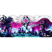 Gaming Mouse Pad 70X30, 90X40 Mouse Pad Xxl Büyük Dikişli Oyuncu Mouse Pad Speed Mousepad (Neo, 70X30 Cm)