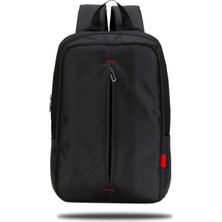 PR-R140 Roma Serisi Su Geçirmez Kumaş 13-14" Notebook Laptop Sırt Çantası, Siyah
