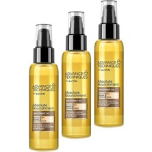 Advance Techniques Argan ve Hindistan Cevizi Yağı Içeren Saç Bakım Yağı 100 Ml. Üçlü Set
