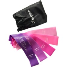 Ayrex 5'li Aerobik Bandı Latex Bant Set Pilates Yoga Lastiği, El5