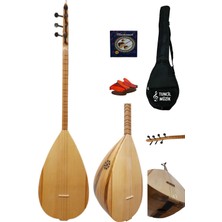 Ayrex Lore Kısa Sap Bağlama Saz Midi Set (Su Geçirmez Kılıf + Yedek Tel + Mızrap) Çift Ses Ç