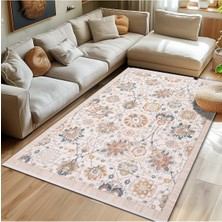 Ayrex Gülsev HOME(1650) Vintage, Etnik Desenli Sanatsal Cross Dokuma Salon ve Oturma Odası Halıs