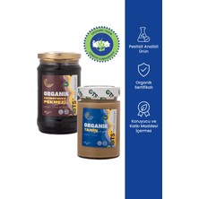 Ots Organik Tahin 275 gr ve Keçiboynuzu Pekmezi 380 gr Seti (Organik Sertifikalı, Pestisit Analizli)