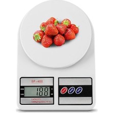 Dijital Mutfak Terazisi, 10 kg Kapasiteli, 1g Hassasiyetli, LCD Ekranlı, 5 Birimli Ölçüm, Dara Fonksiyonlu(2 Adet Pil Ile Gelmekte)