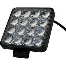 Ayrex Off Road Beyaz Işık Sis Farı Lambası 16 LED Kare