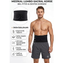 MYS Flex Balenli Ortopedik Bel Korsesi Bel Ağrısı ve Fıtık Destek Kemeri  Lumbosakral Korse