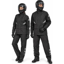 Motokit Oxford Kumaş Motosiklet Yağmurluk Takımı - Su Geçirmez, Hafif ve Dayanıklı XL