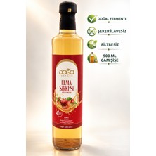 Doğal Fermente Elma Sirkesi - %100 Katkısız, Bağışıklık ve Sindirim Destekleyici, 500ML Cam Şişe