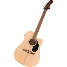 Fender California Debut Redondo Ce Dreadnought Ceviz Klavye Naturel Elektro Akustik Gitar