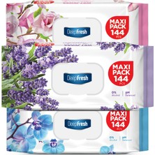 Deep Fresh Maxi Pack Islak Mendil Karma Paket 3 x 144 Yaprak