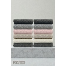 Anılsan 25'li İsba El Havlusu - 50x80 Cm, 170 Gr, %100 Pamuk, Spa Ve Otel Havlusu