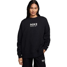 Nike Nıke Sportswear Kadın Günlük Sweatshirts HM4318-010 Siyah