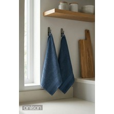 Anılsan 2'li Cocoa 30x50 Cm El Ve Yüz Havlu Seti | Mutfak Havlusu %100 Pamuk 70GR