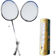 Ayrex Badminton 2 Raket 9 Top Set Badminton Malzemeleri RSB-602 Renkli