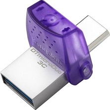 Datatraveler Microduo 3c 64GB Usb-C ve Usb-A Flash Sürücü | 200 Mb/s'ye Varan Hızlar | USB 3.2 Gen 1 | Duo Konnektör | DTDUO3CG3/64GB