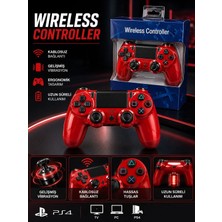 Jolita Ps4 & Pc Uyumlu Çift Motor Titreşimli Kablosuz Oyun Kolu – Ergonomik Tasarım, Hassas Tuşlar, Uzun Süreli Kullanım