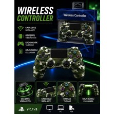 Jolita Ps4 & Pc Uyumlu Çift Motor Titreşimli Kablosuz Oyun Kolu – Ergonomik Tasarım, Hassas Tuşlar, Uzun Süreli Kullanım