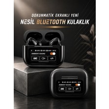 Pileli Store Bluetooth Kulaklık Kablosuz Ekranlı Anc/enc Destekli Dokunmatik