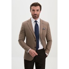 MCR Düz Slim Fit Yün Karışımlı Erkek Ceket