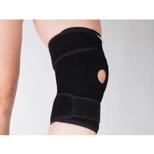 Ayrex Patella ve Ligament Destekli Dizlik, Unisex, Tek Ebat, Siyah