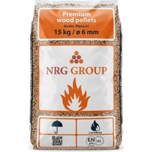 Premium Doğal Çam Peleti, Enplus A1 KALITE,%100 Çam, 6 Mm, 15 kg / Düşük Kül ve Nem, Yüksek