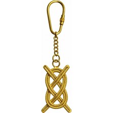 Pileli Store Pirinç Gemi Düğümü Anahtarlık 3075C