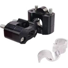 Motobisavm Gidon Yükseltme Siyah 22MM - 28MM