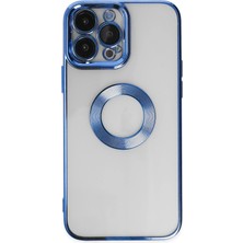Umut Tekno Uryport Apple iPhone 14 Pro Max Kılıf Slot Silikon - Mavi