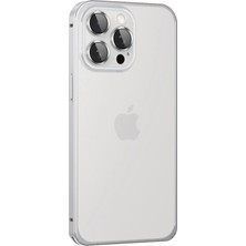 Umut Tekno Joko Apple iPhone 15 Pro Max Metal Bumper Mat Kapak - Gümüş