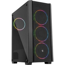 Frisby Frısby FC-9415G 500W Sıyah Double Slım Rıng Fan Mesh Kasa