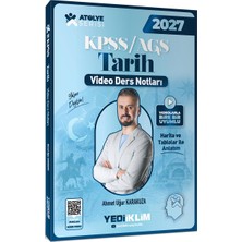 Yediiklim Yayınları 2027 KPSS AGS Atölye Serisi Genel Kültür Tarih Video Ders Notları