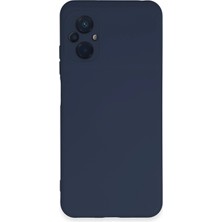 Umut Tekno Uryport Xiaomi Poco M5 Kılıf Nano Içi Kadife Silikon - Lacivert