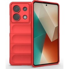 Umut Tekno Uryport Xiaomi Poco X6 Kılıf Optimum Silikon - Kırmızı