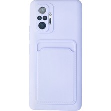 Umut Tekno Uryport Xiaomi Redmi Note 10 Pro Kılıf Kelvin Kartvizitli Silikon - Lila