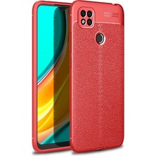 Umut Tekno Uryport Xiaomi Redmi 9c Kılıf Auto Focus Kapak - Kırmızı