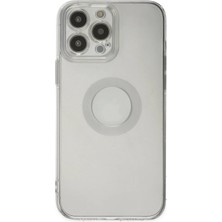 Umut Tekno Uryport Apple iPhone 13 Pro Max Kılıf Santa Lens Silikon - Şeffaf