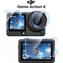 CoverZone Djı Osmo Action 3/4/5pro/6 Temperli Ekran Koruyucu 9h Sertlik, Ar Yansıma Önleyici, Parmak Izi Önleyici, Ar/af Kolay Uygulama