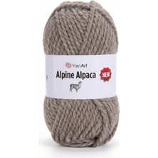 Yarnart Alpine Alpaca Vizon El Örgü Ipi 1432