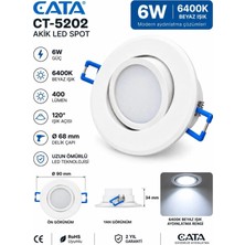 Dila’s Home 6 Watt LED Spot | 6500K Beyaz Işık | CT-5202 Cata Akik LED Spot | 400 Lümen