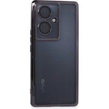 Umut Tekno Uryport Vivo V29 Lite Kılıf Razer Lensli Silikon - Mor