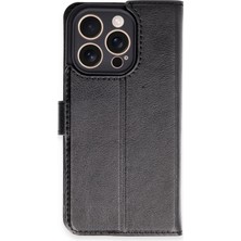 Umut Tekno Uryport Apple iPhone 16 Pro Kılıf Trend S Plus Kapaklı Kılıf - Siyah