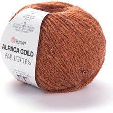 Yarnart Alpaca Gold Paillettes Kiremit El Örgü Ipi 9312