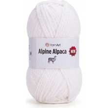 Yarnart Alpine Alpaca Beyaz El Örgü Ipi 1440