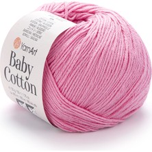 Yarnart Baby Cotton Koyu Pembe El Örgü Ipi 414