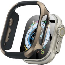 Umut Tekno Movenchy Apple Watch Ultra 49MM Mo-Wt3 Alüminyum Kasa Koruyucu - Gold